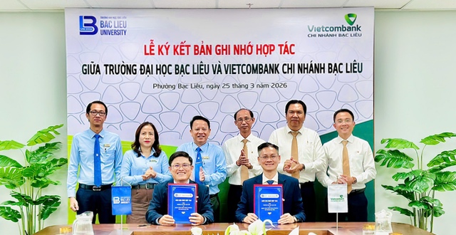 Trường Đại Học Bạc Liêu ký kết hợp tác với Ngân Hàng TMCP Ngoại Thương Việt Nam - Chi Nhánh Bạc Liêu